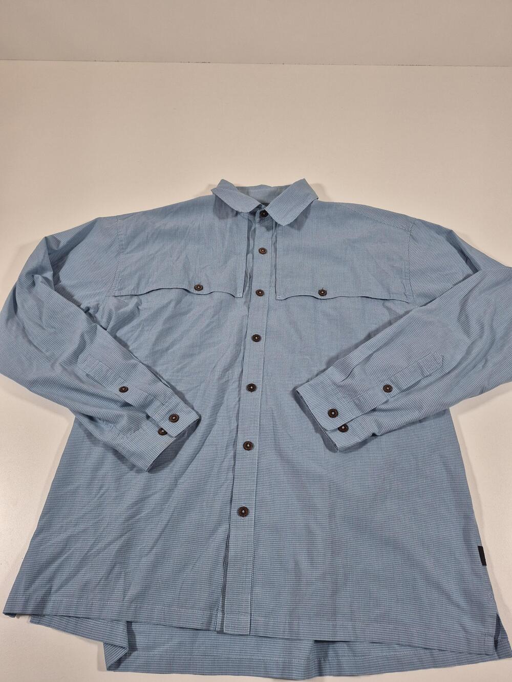 Patagonia Men's Long-Sleeved Island Hopper Shirt Large Blue Hiking